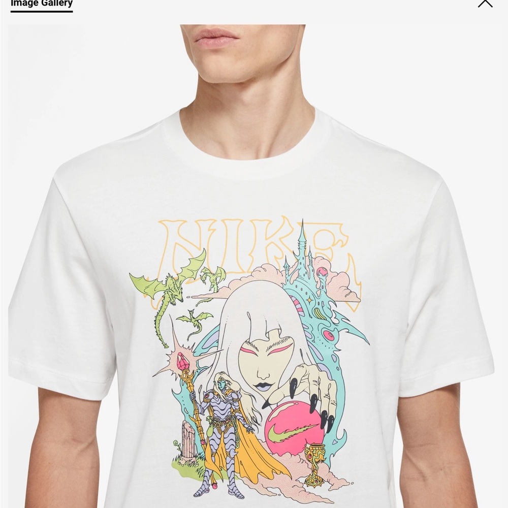 Nike Fantasy Sorceress white tee Sz S